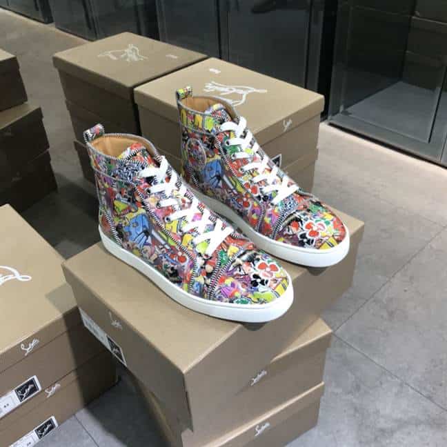 Ch**an louboutin high top sneaker - cl118