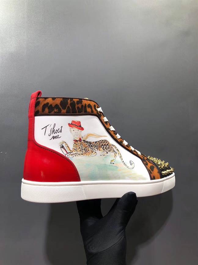 Ch**an louboutin high top sneaker - cl142
