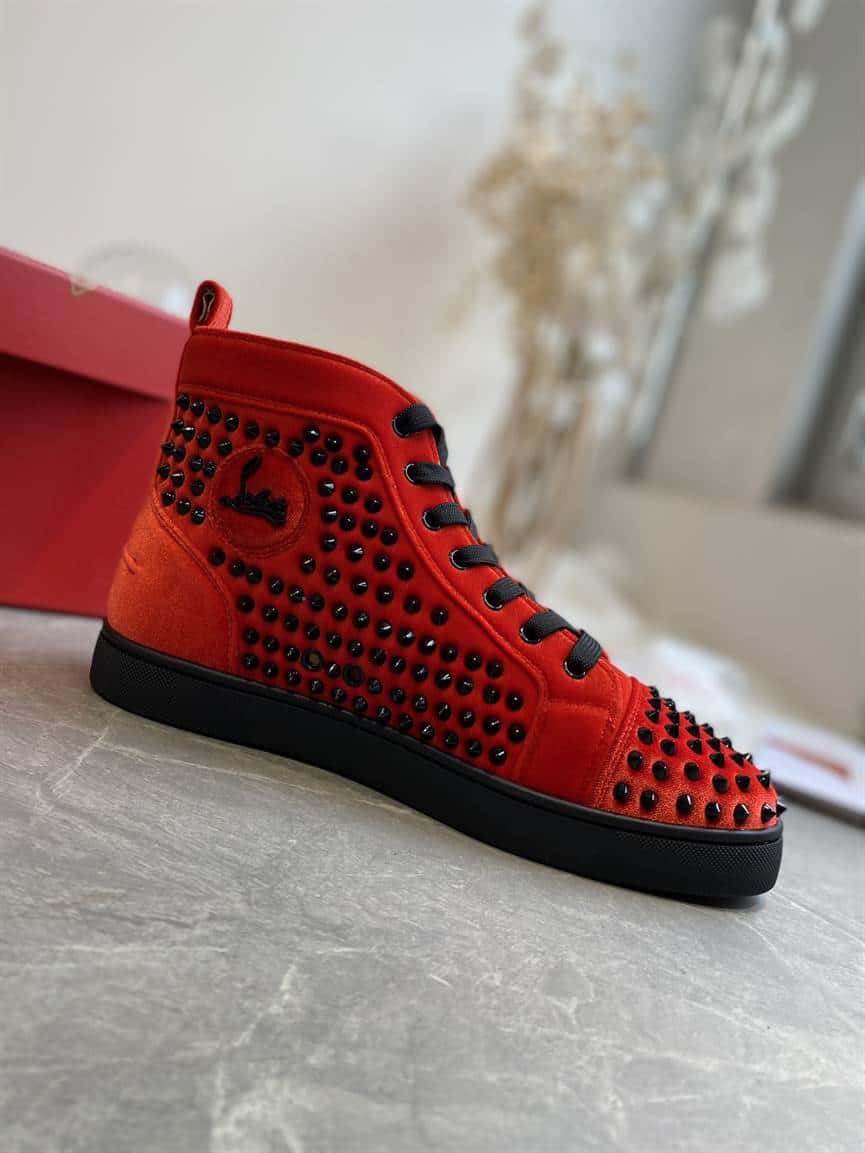 Ch**an louboutin high top sneaker - cl123
