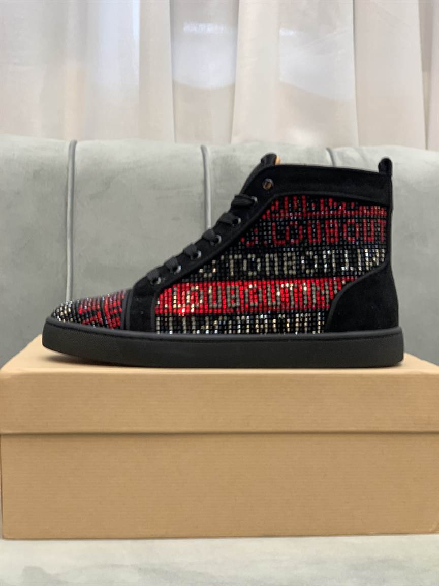 Ch**an louboutin high top sneaker - cl131