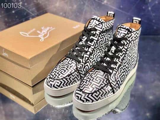 Ch**an louboutin high top sneaker - cl136