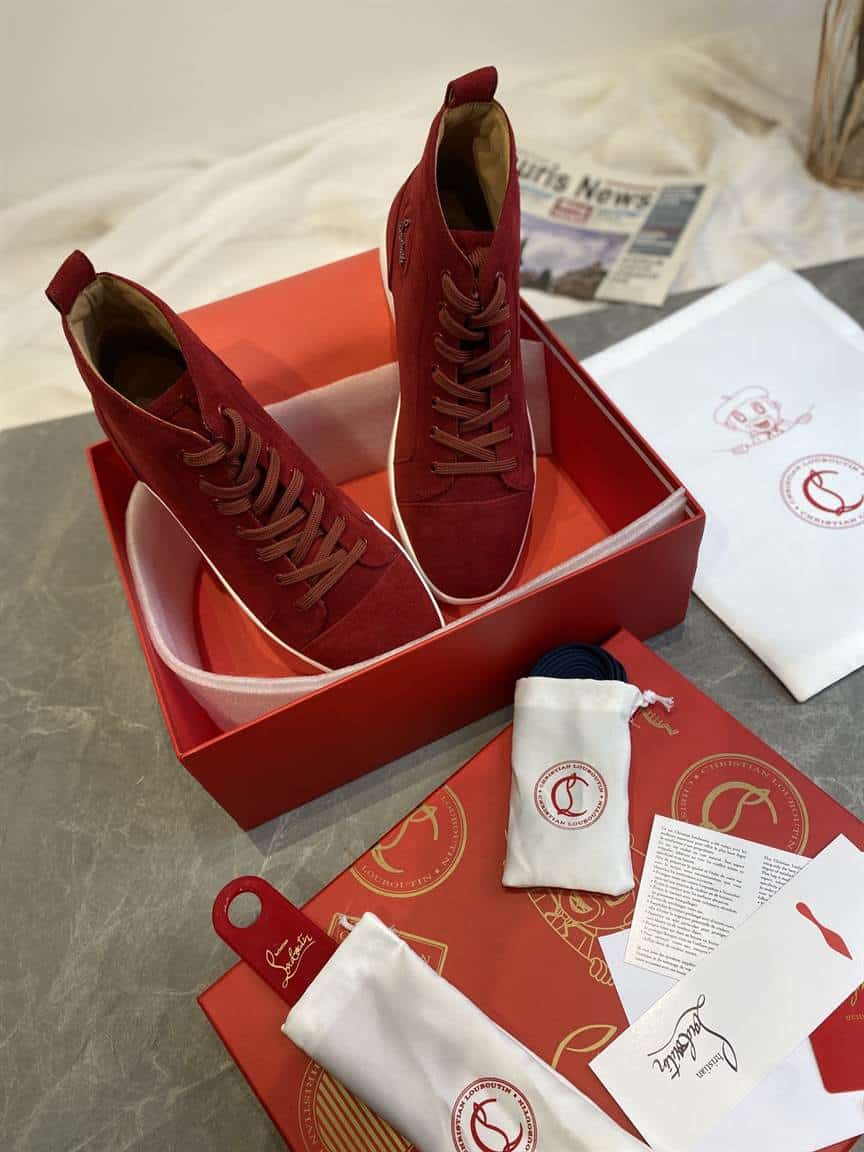 Ch**an louboutin high top sneaker - cl126