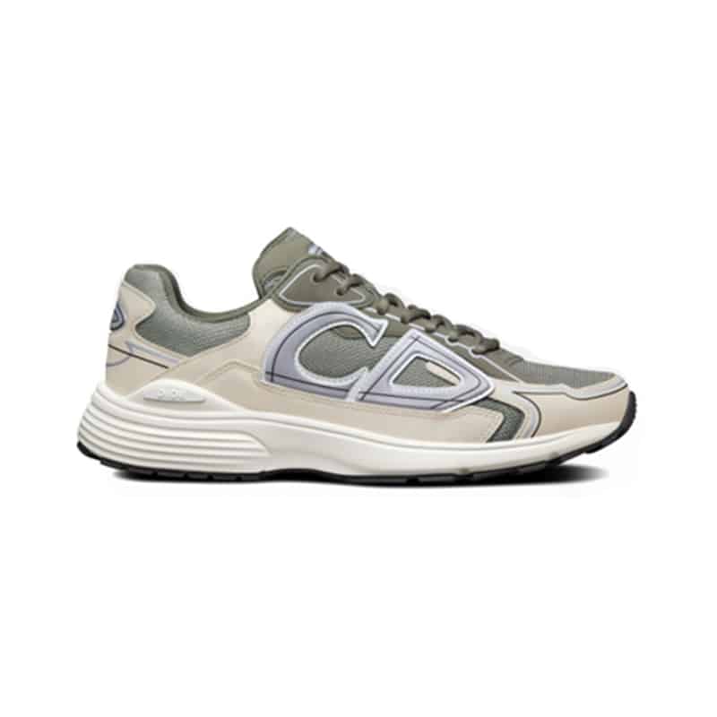 D*or b30 sneakers olive mesh and cream technical fabric - cd86