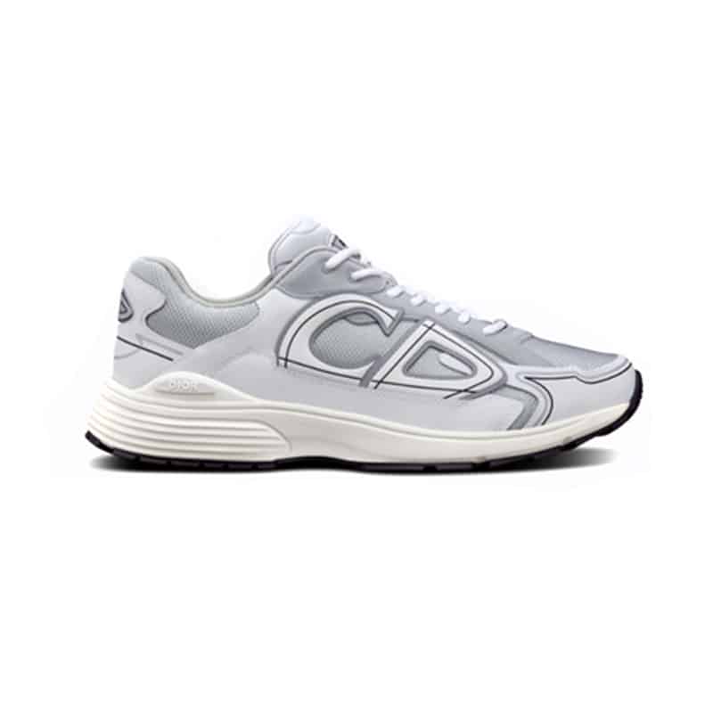 D*or b30 sneakers gray mesh and white technical fabric - cd85