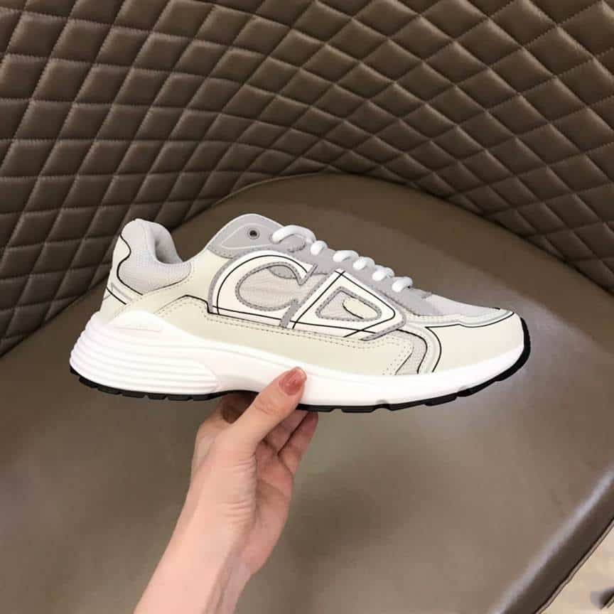 D*or b30 sneakers gray mesh and white technical fabric - cd85