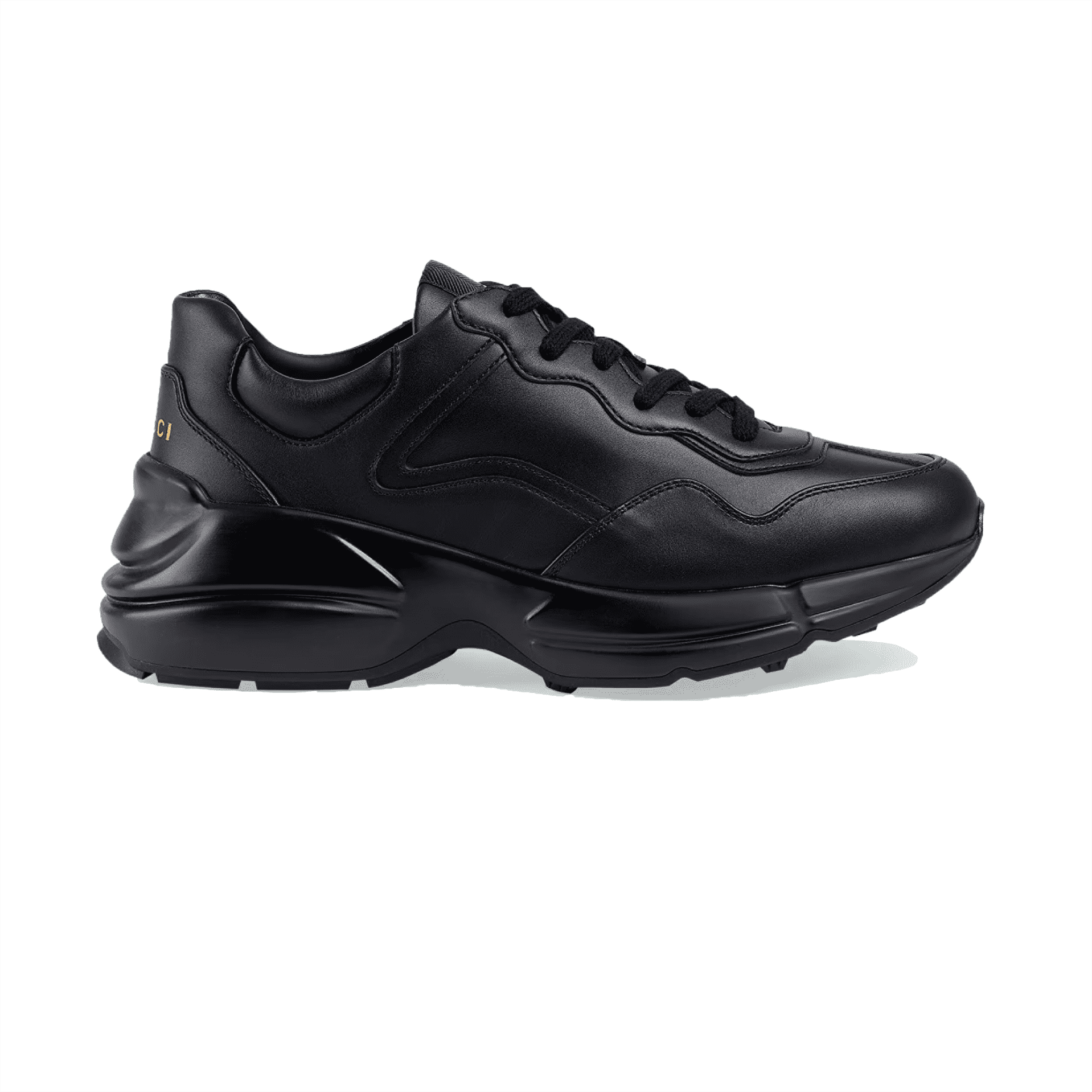 G*u*i rhyton low top sneakers in black and white – gc125