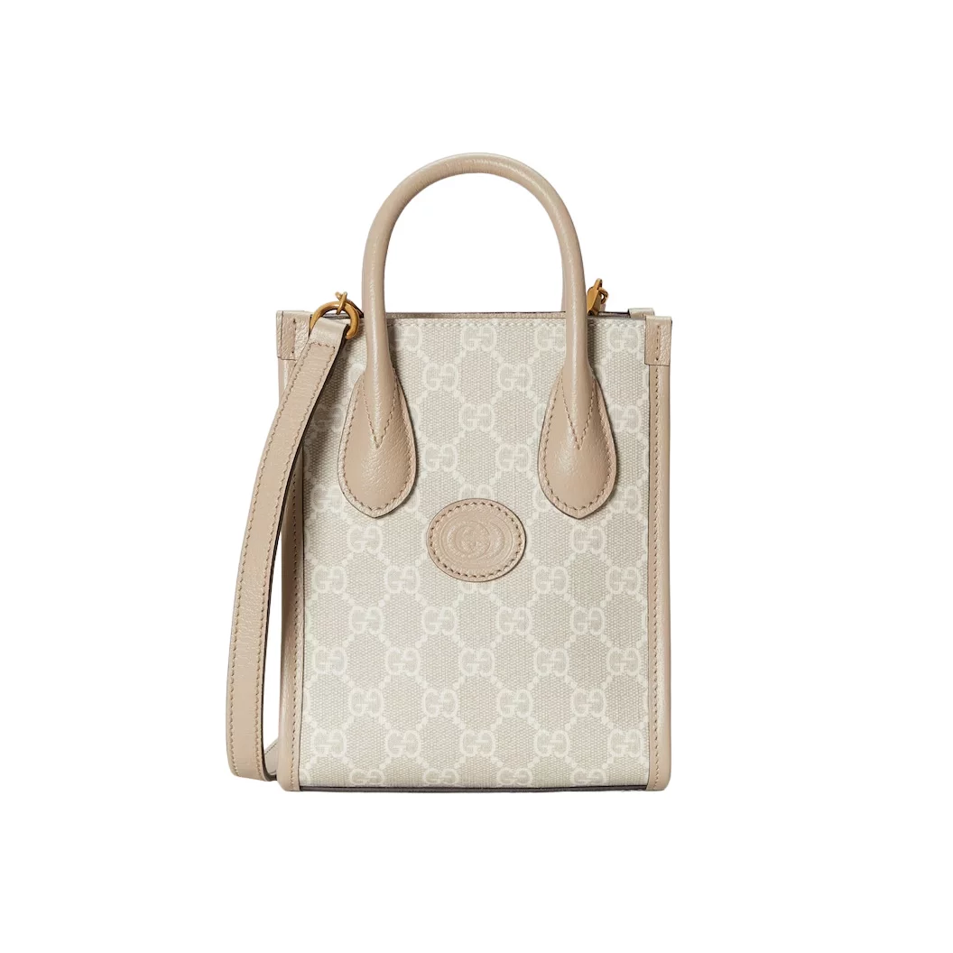 MINI TOTE BAG WITH INTERLOCKING G - GBC067