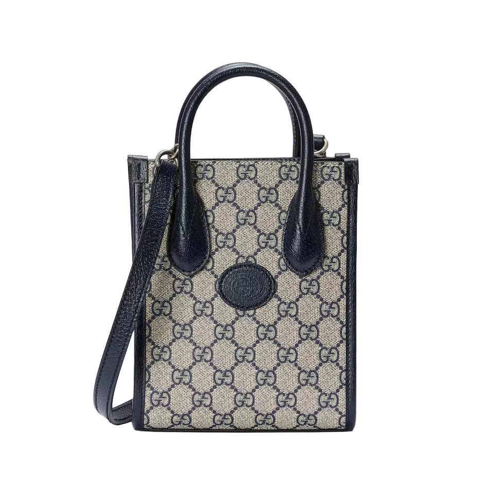 MINI TOTE BAG WITH INTERLOCKING G - GBC068