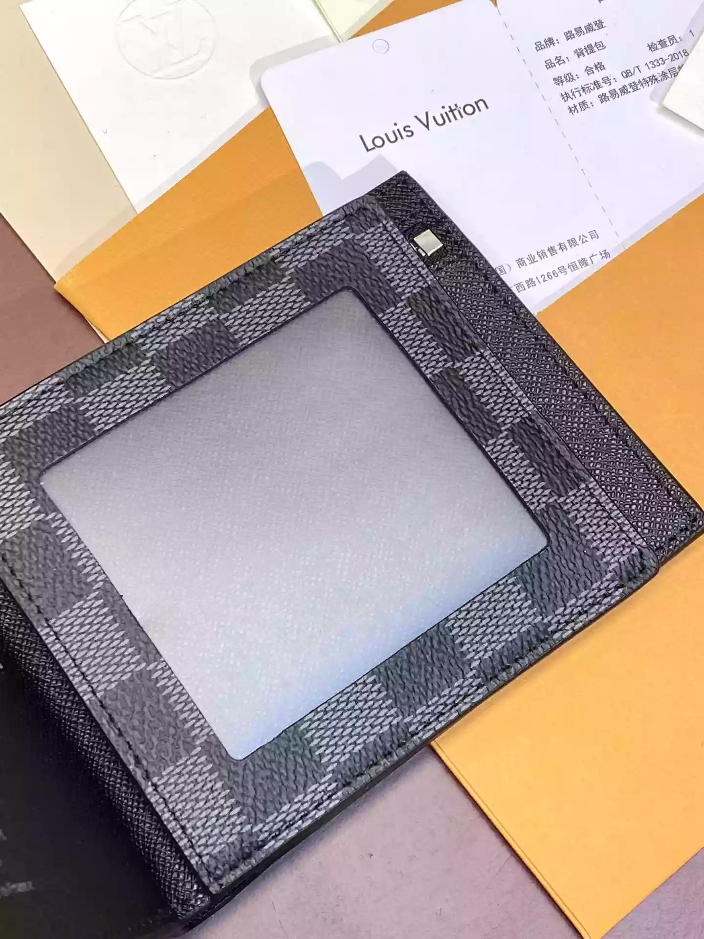 LV AMERIGO WALLET DAMIER GRAPHITE CANVAS - RRG096