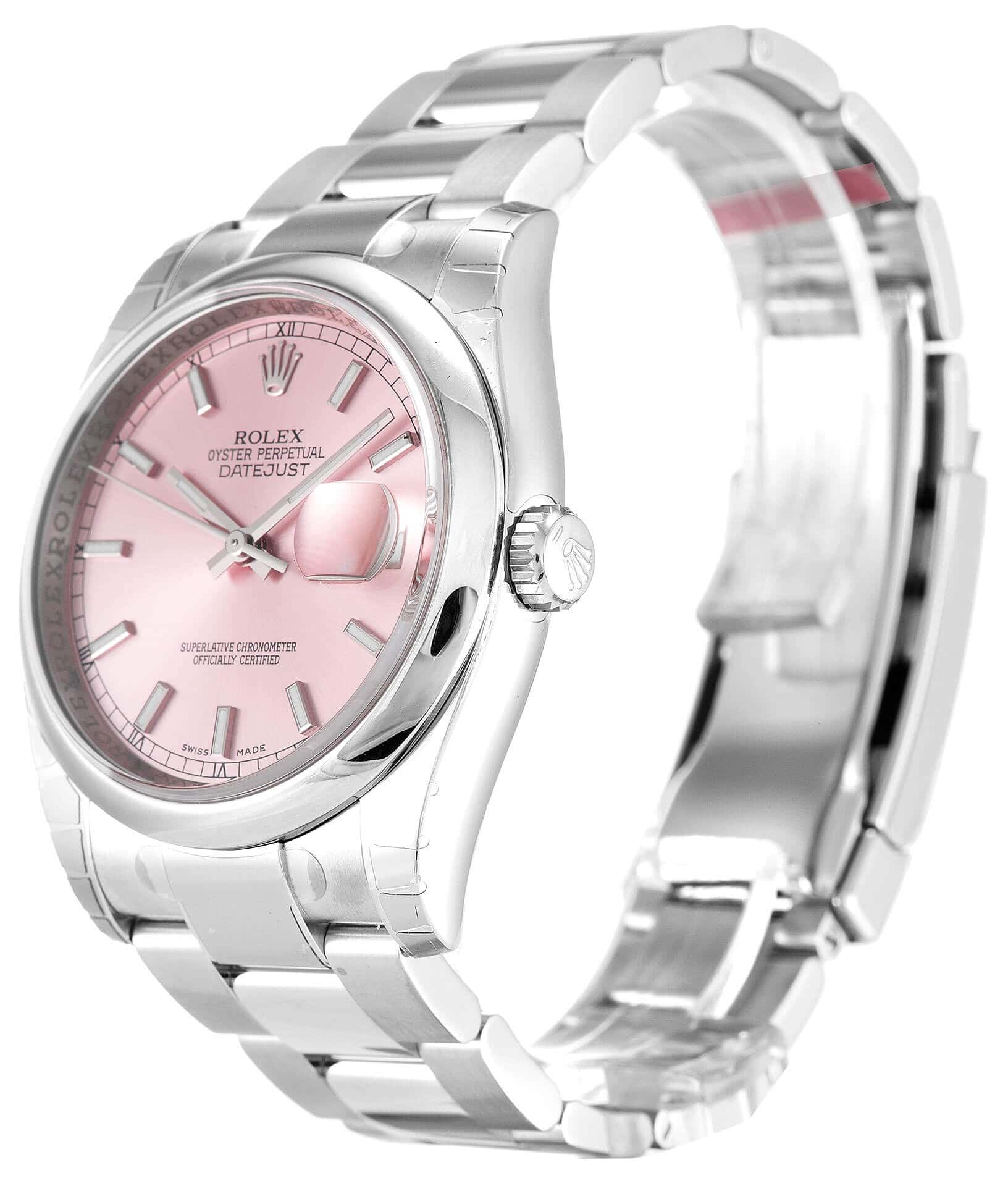 R*l*x datejust 116200 36mm pink dial