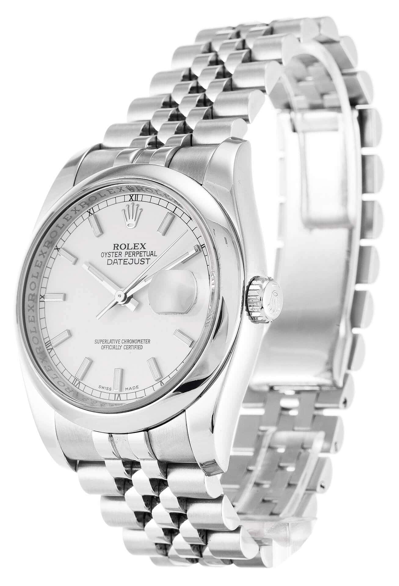 R*l*x datejust 116200 36mm white dial