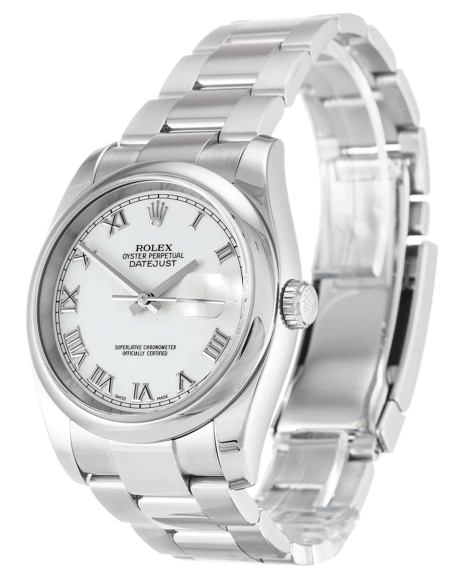 R*l*x datejust116200 36mm white dial