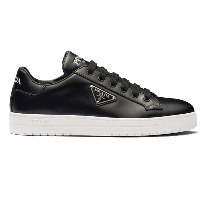 Pra*a downtown brushed leather sneakers - prd036