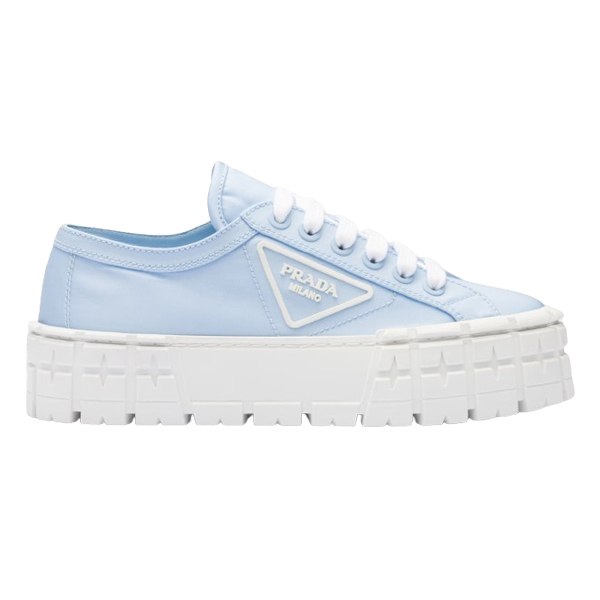 Pra*a double wheel re-nylon gabardine sneakers light blue - prd085