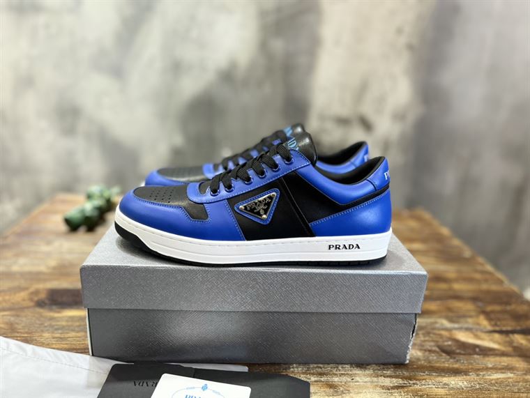 Pra*a downtown leather sneakers blue - prd094