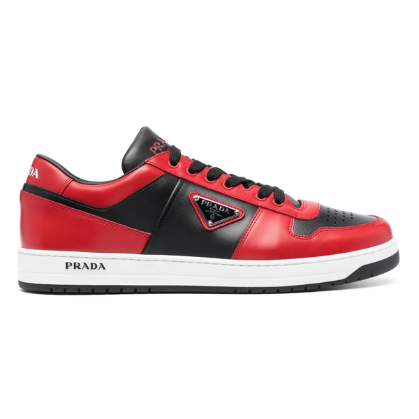 Pra*a downtown leather sneakers red - prd093