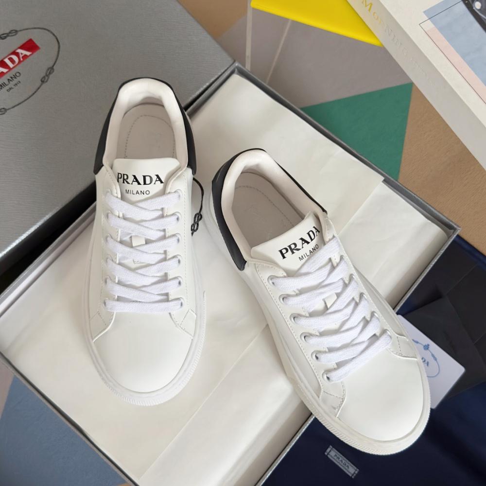 Pra*a macro re-nylon and brushed leather sneakers - prd065