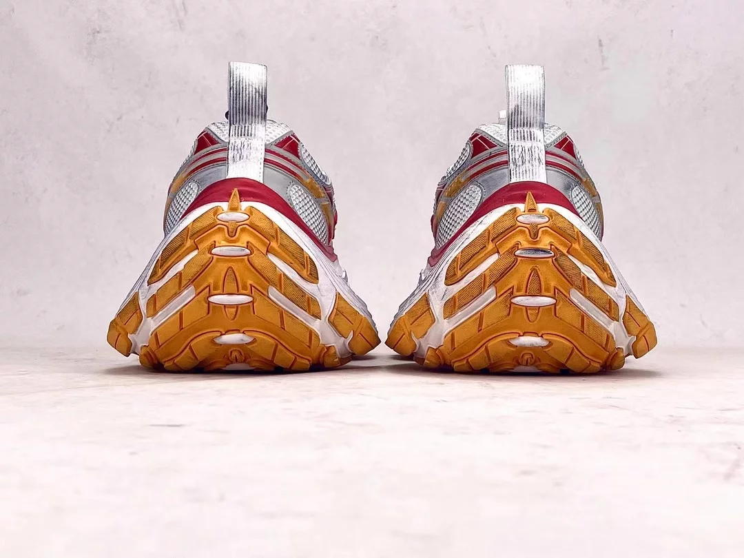 Ba*len*cia*ga women's 10xl sneaker in white/red/orange - bb276