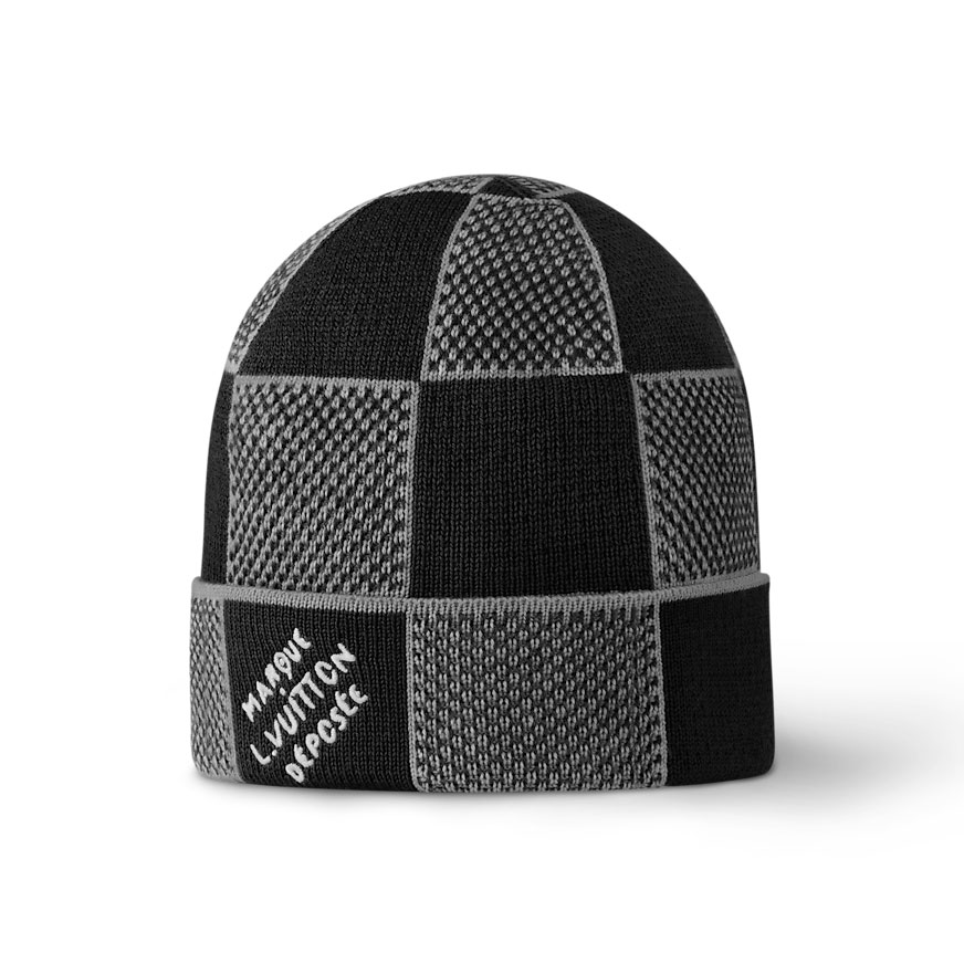 l0*is V*t0n damier heritage beanie - lhc27