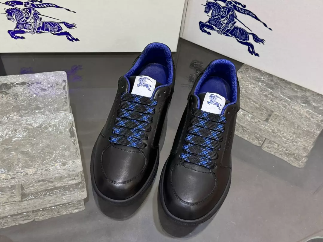 B**rry leather stock sneakers in black - bbr092