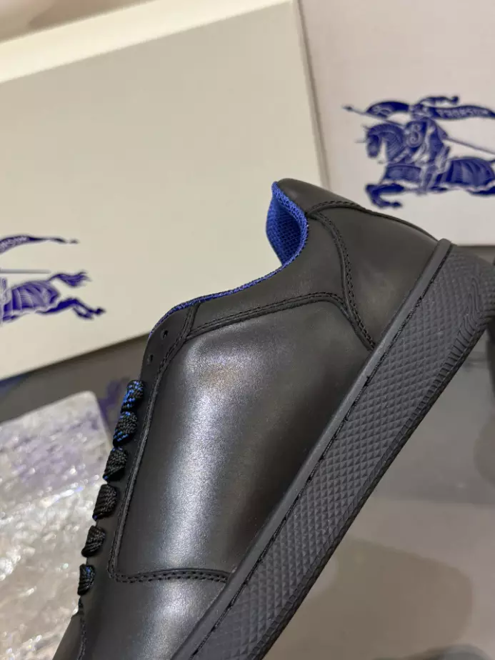 B**rry leather stock sneakers in black - bbr092