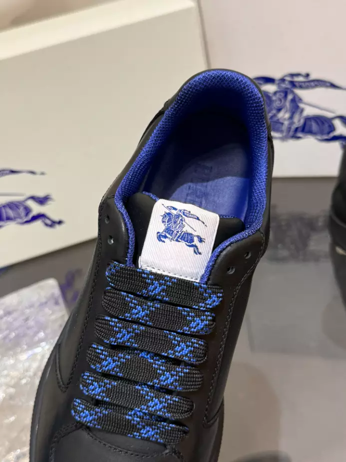 B**rry leather stock sneakers in black - bbr092