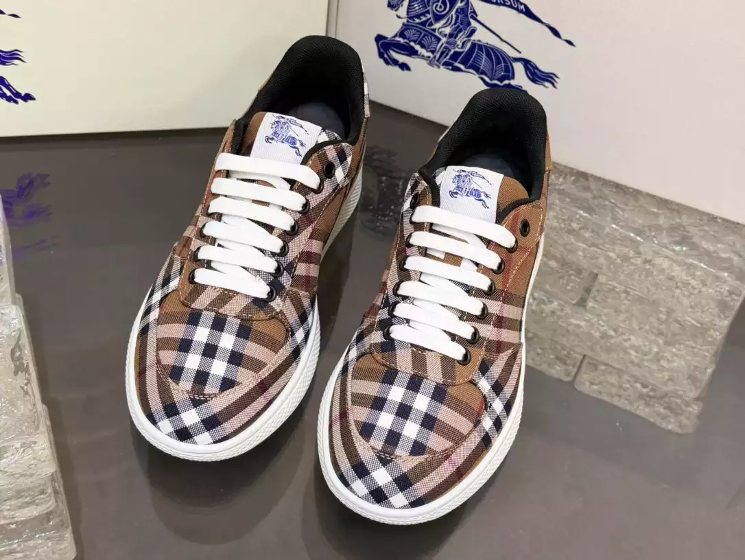 B**rry terrace check sneakers - bbr106