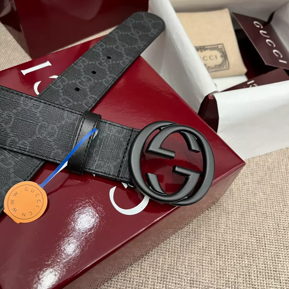 G*u*i belt with interlocking g buckle 4cm - b103