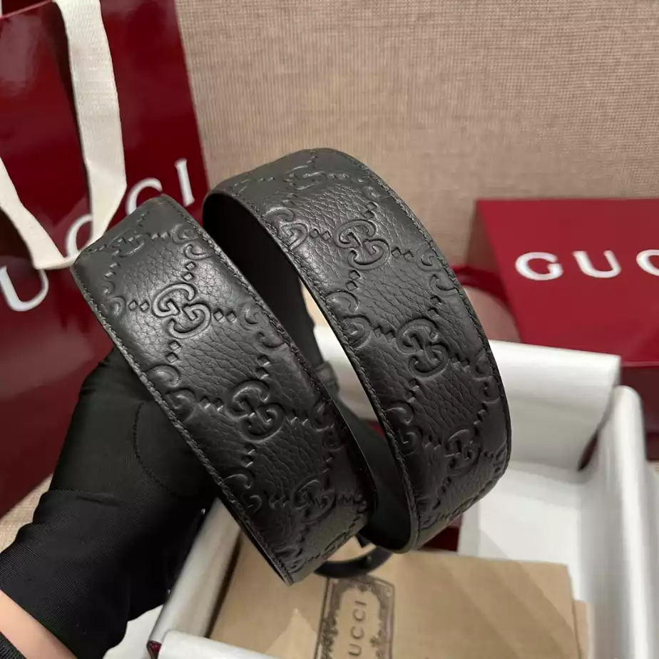 G*u*i belt with interlocking g buckle 4cm - b108